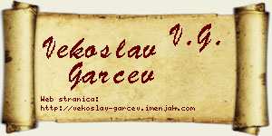 Vekoslav Garčev vizit kartica